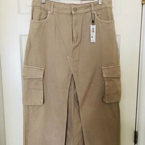 Cargo skirt Garage, M, NWT, beige